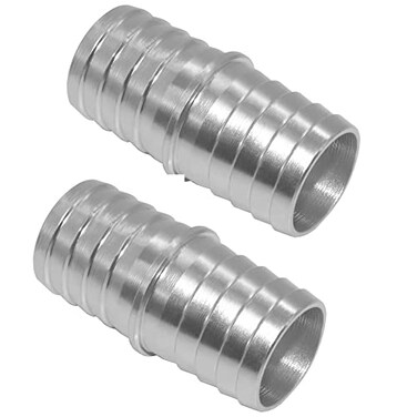 ANPTGHT 1 Inch Hose Barb Splice Coupler Repair Fitting Aluminum Adapter Connector Radiator Coolant Intercooler Heat Exchanger Fluid Designed 2 pcs