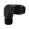 APIELE 8AN to 38 NPT 90 Degree Black Aluminum Male Fitting Adapter YZSTL8AN38NPT90