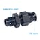 Breezliy 6AN Male Flare to 38 Fuel Hardline Tube Fitting Adapter Straight Connector Aluminum Alloy Black Anodized 2PCS