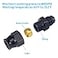 Breezliy 6AN Male Flare to 38 Fuel Hardline Tube Fitting Adapter Straight Connector Aluminum Alloy Black Anodized 2PCS