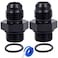 Breezliy 6AN Male Flare to AN6 ORB Male ORing Fitting Adapter 2PCS 2PCS 6an ORB to 6an