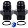 Breezliy 6AN Male Flare to AN6 ORB Male ORing Fitting Adapter 2PCS 2PCS 6an ORB to 6an