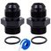 Breezliy 8AN Male Flare to AN8 ORB Male ORing Fitting Adapter 2PCS 8AN to8AN ORB 2Pack
