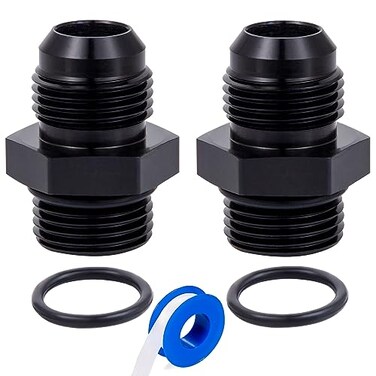 Breezliy 8AN Male Flare to AN8 ORB Male ORing Fitting Adapter 2PCS 8AN to8AN ORB 2Pack