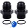 Breezliy 8AN Male Flare to AN8 ORB Male ORing Fitting Adapter 2PCS 8AN to8AN ORB 2Pack