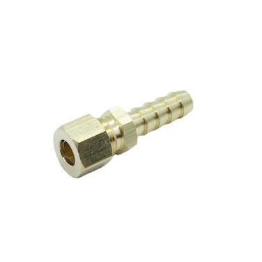 CDQBWKJGFJ 2 Pcs Compression 516 Tube OD to 516 Hose Barb fitting Transmission Cooler Line Brass Fuel Oil Water Gas Air