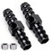 CNRAQR 12 Barb Inline Fuel Pressure Gauge Fitting Adapter with 18 NPT Plug Fitting and Sensor Gage Port Aluminum 2Pcs