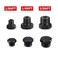 CNRAQR 14 NPT Plug Male Hex Head Fitting Adapter Aluminum Black Anodized 4PCS