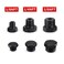 CNRAQR 14 NPT Plug Male Hex Head Fitting Adapter Aluminum Black Anodized 4PCS