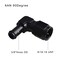 CNRAQR 6AN Female to 38 Barb 90 Degree Swivel Fitting Adapter Aluminum Black 2Pcs