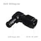 CNRAQR 6AN Female to 38 Barb 90 Degree Swivel Fitting Adapter Aluminum Black 2Pcs