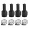 CNRAQR 6AN Female to 38 Barb Straight Swivel Fitting Adapter Aluminum Black 4Pcs