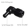 CNRAQR 6AN Female to 516 Barb 90 Degree Swivel Fitting Adapter Aluminum Black 2Pcs