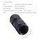 CNRAQR 6AN Female to 6AN Female Straight Swivel Coupler Fitting Adapter 91618UNF Thread Aluminium Anodized Black 2PCS