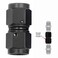 CNRAQR 6AN Female to 6AN Female Straight Swivel Coupler Fitting Adapter 91618UNF Thread Aluminium Anodized Black 2PCS