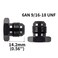 CNRAQR 6AN Male Flare Blanking Plug Fitting Adapter Hex Aluminum Black 4PCS