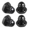 CNRAQR 6AN Male Flare Blanking Plug Fitting Adapter Hex Aluminum Black 4PCS