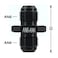 CNRAQR 6AN Male to 6AN Male Fuel Hose Fitting Adapter Straight Flare Coupler Aluminum Black 4Pcs