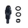 DEWHEL Dewhel 6AN Male Flare Bulkhead To 516 Hose Barb Fuel Tank Fitting Aluminum Black AN6