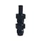 DEWHEL Dewhel 6AN Male Flare Bulkhead To 516 Hose Barb Fuel Tank Fitting Aluminum Black AN6