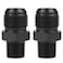 Dexepe 10AN Male Flare to 38 NPT Pipe Fitting Adapter Aluminum Straight Fuel Line Hose Adapter Black Anodized Fuel System Fittings 2PCS