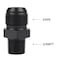 Dexepe 10AN Male Flare to 38 NPT Pipe Fitting Adapter Aluminum Straight Fuel Line Hose Adapter Black Anodized Fuel System Fittings 2PCS