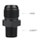 Dexepe 10AN Male Flare to 38 NPT Pipe Fitting Adapter Aluminum Straight Fuel Line Hose Adapter Black Anodized Fuel System Fittings 2PCS