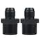 Dexepe 8AN Male Flare to 34 NPT Pipe Fitting Adapter Aluminum Straight Fuel Line Hose Adapter Black Anodized Fuel System Fittings 2PCS