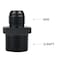 Dexepe 8AN Male Flare to 34 NPT Pipe Fitting Adapter Aluminum Straight Fuel Line Hose Adapter Black Anodized Fuel System Fittings 2PCS
