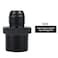 Dexepe 8AN Male Flare to 34 NPT Pipe Fitting Adapter Aluminum Straight Fuel Line Hose Adapter Black Anodized Fuel System Fittings 2PCS