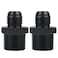 Dexepe 8AN Male Flare to 34 NPT Pipe Fitting Adapter Aluminum Straight Fuel Line Hose Adapter Black Anodized Fuel System Fittings 2PCS