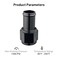 EVIL ENERGY 10AN Female to 34 Barb Hose Fitting Straight Swivel