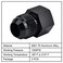 EVIL ENERGY 10AN Male Flare to 14 NPT Female Fitting Adapter Aluminum 2PCS