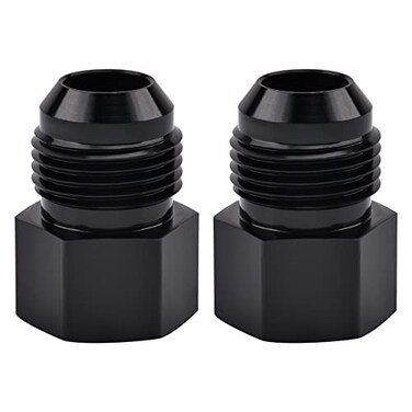 EVIL ENERGY 10AN Male Flare to 14 NPT Female Fitting Adapter Aluminum 2PCS