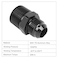 EVIL ENERGY 10AN Male Flare to 34 NPT Pipe Fitting Adapter Straight Aluminum Black
