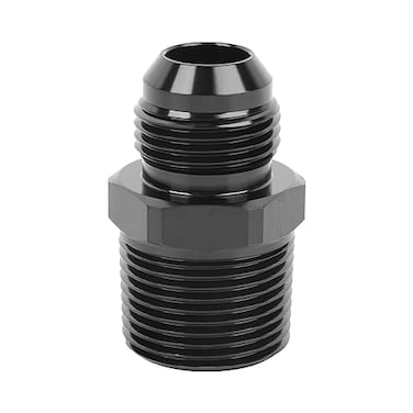 EVIL ENERGY 10AN Male Flare to 34 NPT Pipe Fitting Adapter Straight Aluminum Black