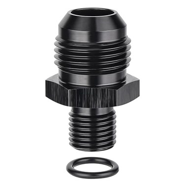 EVIL ENERGY 10AN Male Flare to M14 x 15mm Male Metric Fitting Adapter Aluminium Alloy 1PC