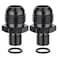 EVIL ENERGY 10AN Male Flare to M14 x 15mm Male Metric Fitting Adapter Aluminium Alloy 2PCS