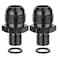 EVIL ENERGY 10AN Male Flare to M14 x 15mm Male Metric Fitting Adapter Aluminium Alloy 2PCS