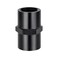 EVIL ENERGY 12 NPT Female to 12 NPT Female Fitting Adapter Straight Aluminum Black