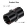EVIL ENERGY 12 NPT Female to 12 NPT Female Fitting Adapter Straight Aluminum Black
