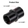 EVIL ENERGY 12 NPT Female to 12 NPT Female Fitting Adapter Straight Aluminum Black