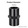 EVIL ENERGY 12 NPT Female to 12 NPT Female Fitting Adapter Straight Aluminum Black