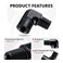 EVIL ENERGY 12 NPT Female to Male Fitting Adapter 90 Degree Elbow Aluminum Black