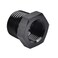 EVIL ENERGY 12 NPT Male to 38 NPT Female Reducer Bushing Fitting Adapter Hex Aluminum Black