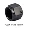 EVIL ENERGY 12AN Flare Cap Block off Fitting Plug Black