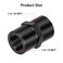 EVIL ENERGY 14 NPT Female to 14 NPT Female Fitting Adapter Straight Aluminum Black