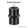 EVIL ENERGY 14 NPT Female to 14 NPT Female Fitting Adapter Straight Aluminum Black