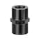 EVIL ENERGY 14 NPT Female to 14 NPT Female Fitting Adapter Straight Aluminum Black