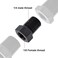 EVIL ENERGY 14 NPT Male to 18 NPT Female Reducer Bushing Fitting Adapter Hex Aluminum Black